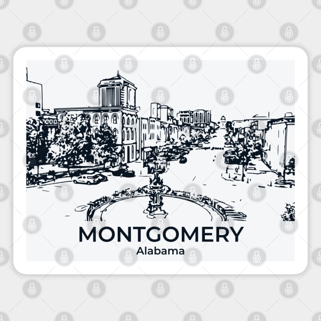 Montgomery - Alabama Magnet by Lakeric